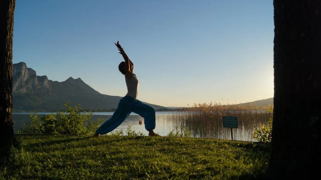 Gisela beim Yoga